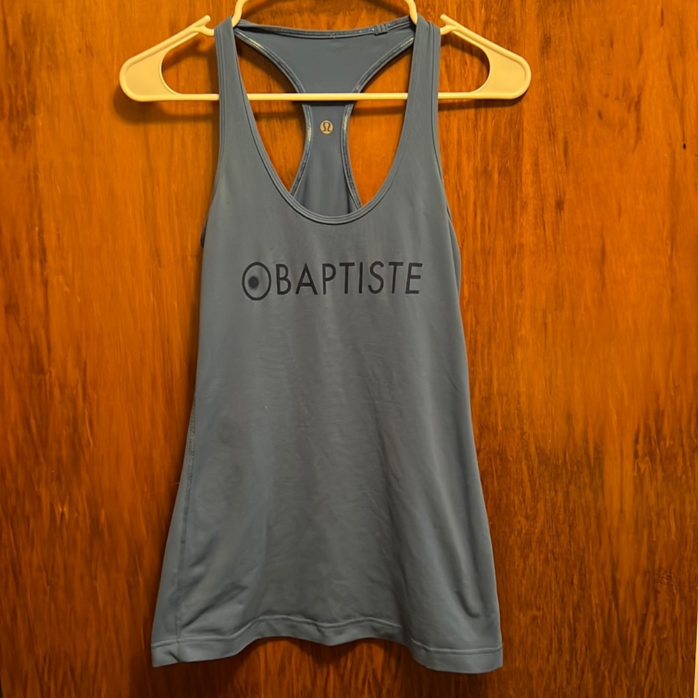 Lululemon and Baptiste Yoga racer back tank